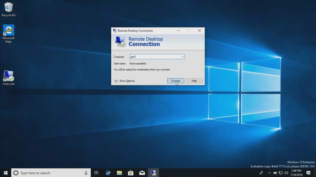 Microsoft remote desktop